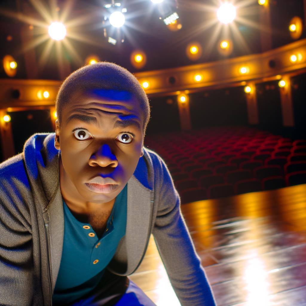 a young black actor a young black actor